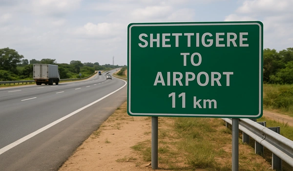 Shettigere to Airport Distance